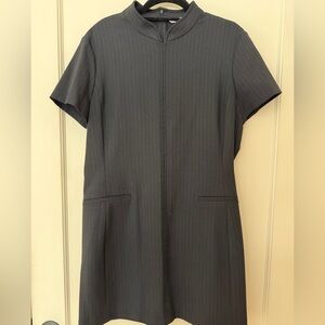 Zara Black Pinstripe Mini Dress